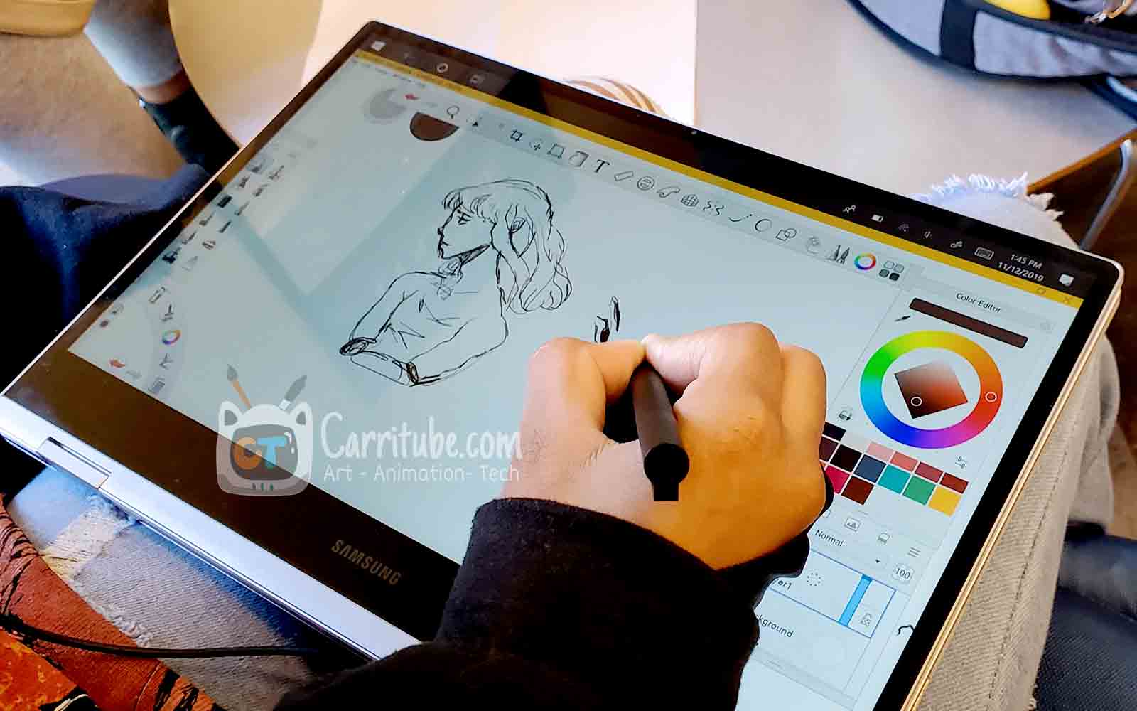 Drawing on samsung notebook 9 pro 2019