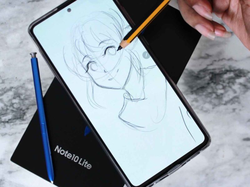 Drawing on the Samsung Galaxy Note 10 LITE! Artist Initial Impressions