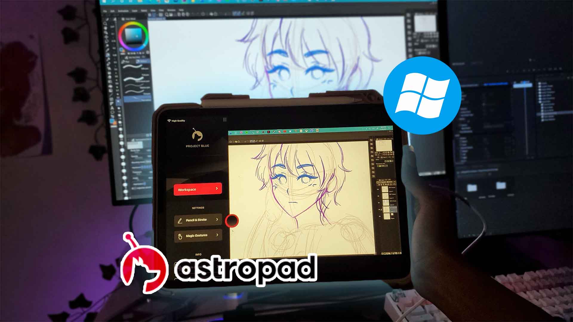 Astropad for Windows is finally here – Project blue APP iPad Pro Beta